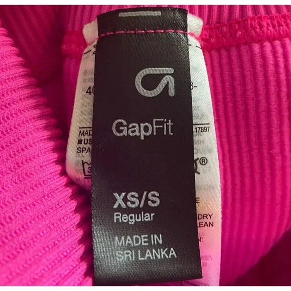 NWT Gap Fit Seamless Leggings High Rise Low Compression Hot Pink XS New - Picture 4 of 5